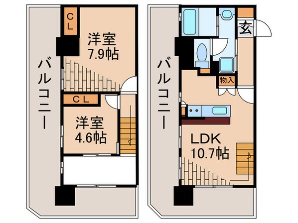 F･PARC GRANDMARK天神の物件間取画像